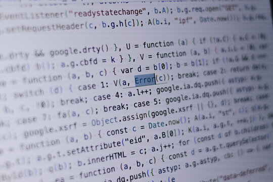 Javascript code showing error on screen