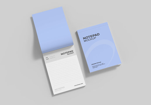 Two Notepad Mockup Template