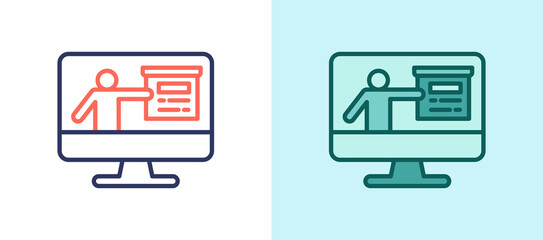 Online Training whitegreen icon