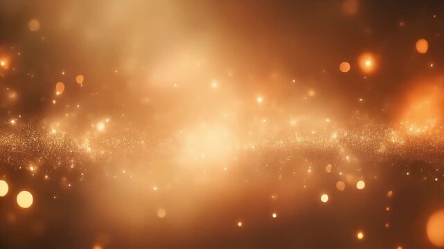 Ultra-clean warm haze with softly glowing micro sparks drifting in subtle motion, premium abstract ambient light ideal for luxury backgrounds, wellness visuals, and cinematic motion design.