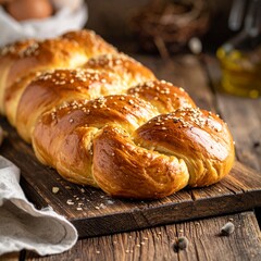 Traditioneller Osterzopf aus Hefeteig
