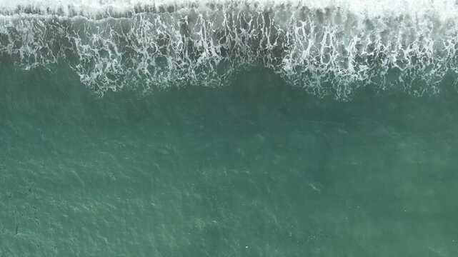Wavy sea from the sky