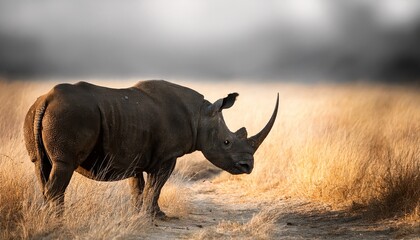 Obraz premium Portait Of Black Rhino Karanja