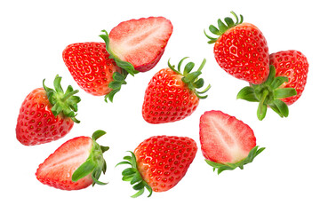strawberries isolated on white background © Amelia NF