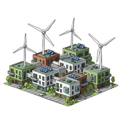 Sustainable Eco Friendly Neighborhood with Renewable Energy