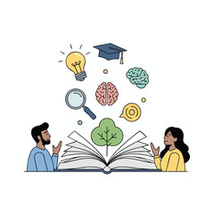 Students Discovering Knowledge from an Open Book