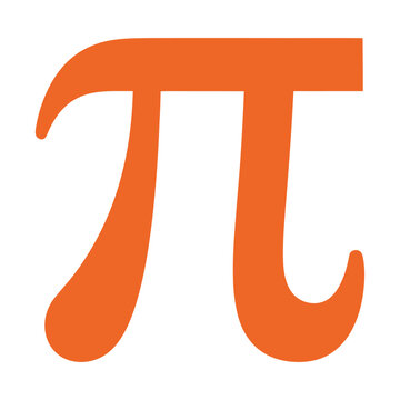 Orange pi symbol mathematical constant icon