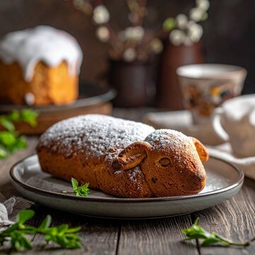 Geb&auml;ck-Osterlamm aus traditioneller Form