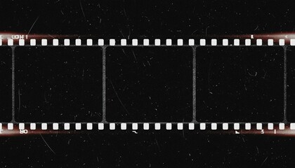 Empty film strip background representing cinema, filmmaking, media production, and vintage movie concept.