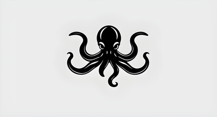 octopus, octopus silhouette, sea creature, marine animal, ocean animal, sea life, underwater, aquatic, tentacles, eight arms, mollusk, cephalopod, wildlife, nature, ocean, deep sea, marine life, vecto © mrpixel
