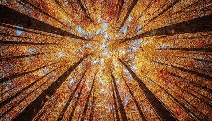 Autumn leaves texture background with warm yellow and orange tones representing fall season nature.