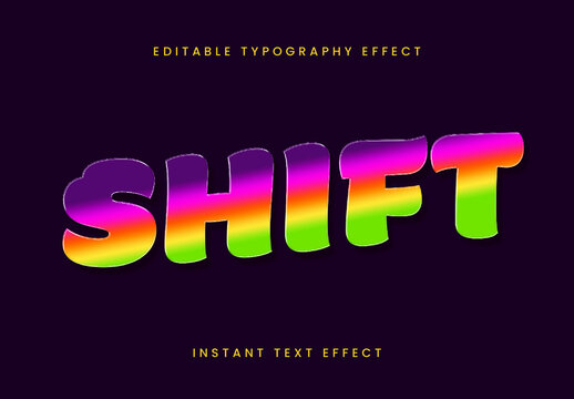 Multicolor Hyper Color Gradient Text Effect