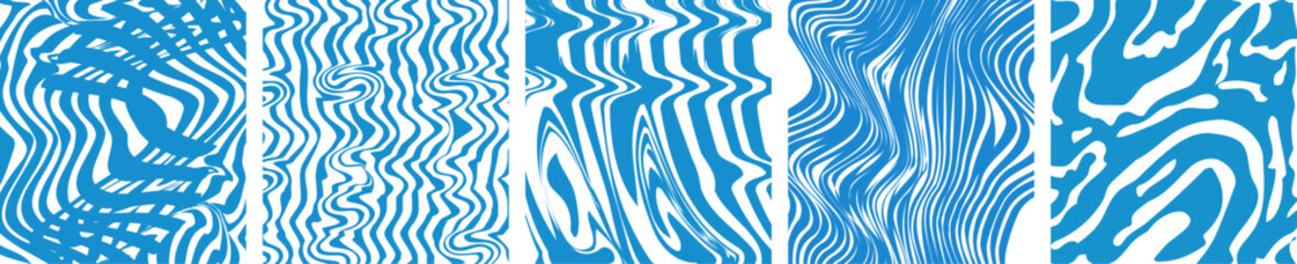 Abstract vector design featuring flowing water wave textures and liquid melting drop shapes. Seamless milk-inspired backgrounds with a smooth, fluid look, ideal for modern