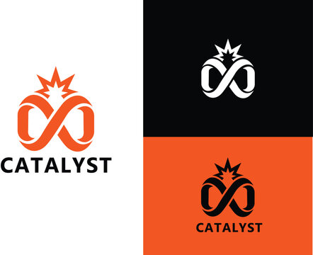 Catalyst Infinity Spark Logo for Innovative Business and Tech Branding