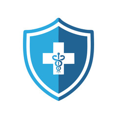 Obraz premium Medical Protection Shield Logo
