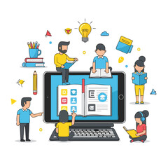 Team Collaborating on Digital Document