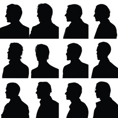vector silhouettes of people