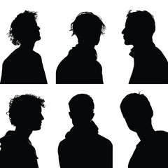 vector silhouettes of people