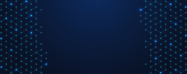 Abstract digital blockchain cube blocks concept. 3D big data cubes quantum computer technology idea. Artificial intelligence data core cubes design element