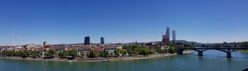 Obraz premium Basel, panorama, Schweiz, Switzerland