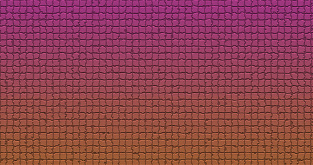 Pink and orange gradient dusty mosaic style background, textured background, banner background