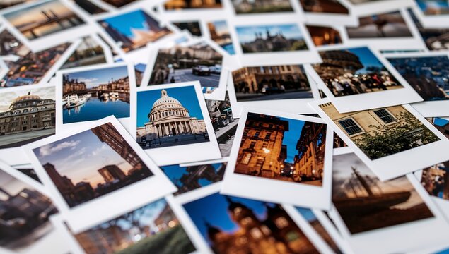 Collection of Travel Photographs showcasing iconic landmarks and scenery, memories of various travel