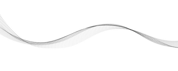 Abstract dotted wave pattern with curved motion for minimalist design and digital presentation