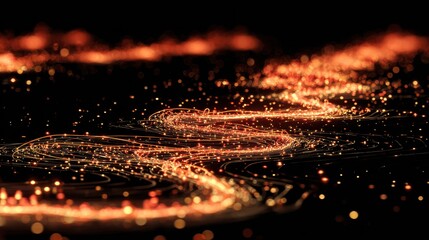 Neural Activity is Shown With Glowing Synapses in a Colorful, Abstract Pattern Across a Black Background Highlighting the Connection in Neural Networks