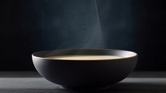 Dampfbogen &uuml;ber hei&szlig;er Suppe