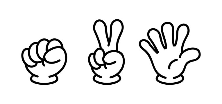 ジャンケン グーチョキパー セット素材