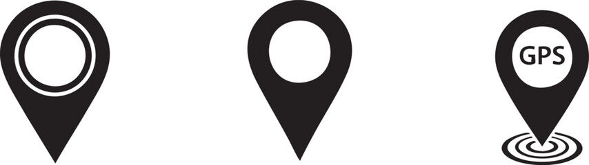 Location GPS Navigation And Map Positioning Graphic Icons
