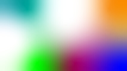 Obraz premium Abstract gradient background featuring vibrant hues of blue green purple and orange