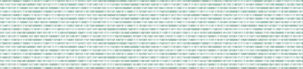 Binary code pattern in green on black
