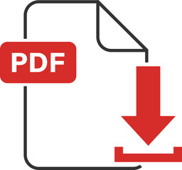 PDF document icon with square side tag