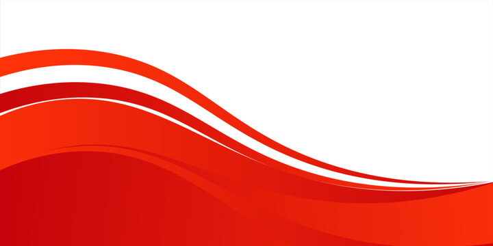 Modern Vector elegant red line background curve element with white space for text and message design, overlapping layers, vector illustration art