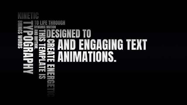 Kinetic Typography Text Animations