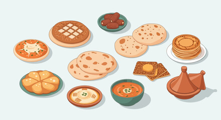 Moroccan Cuisine A Diverse Array of Traditional Dishes.