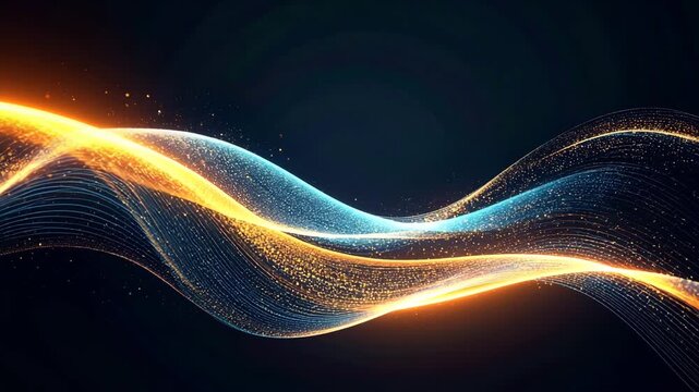 Abstract Energy Flow: A dynamic, swirling composition of luminous energy, showcasing an interplay of light and shadow, suggesting movement and the interconnectedness of forces.