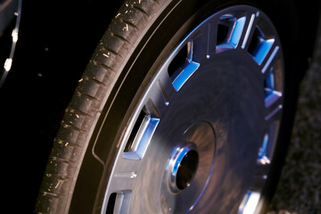 Car front wheel details