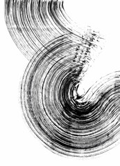 Abstract background. Black ink brush strokes, patterns, posters, cover.	