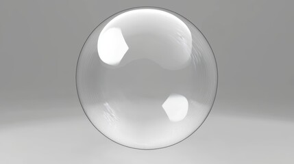 A white sphere with a black outline.