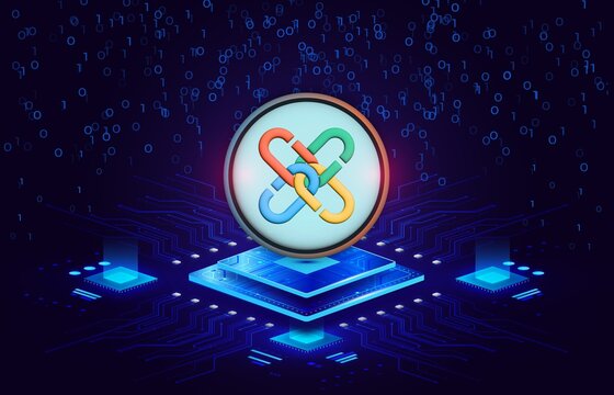 chainx-pcx cryptocurrency images on digital background. 3d illustrations.