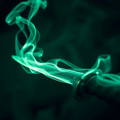 smoke on black background