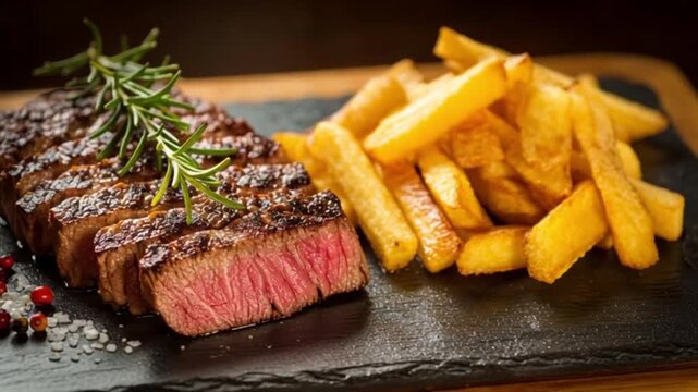 Rindersteak mit Pommes & Rosmarin