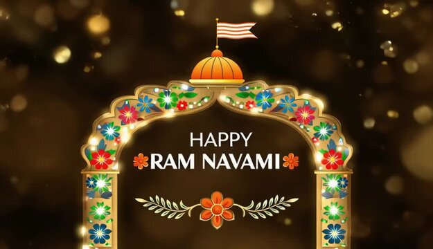 Happy ramnavami indian hindu festival background