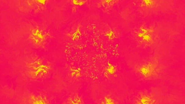 Abstract Red Orange Heat Pattern With Dynamic Texture.