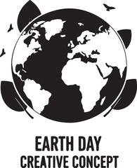 Fototapeta premium Earth day creative concept