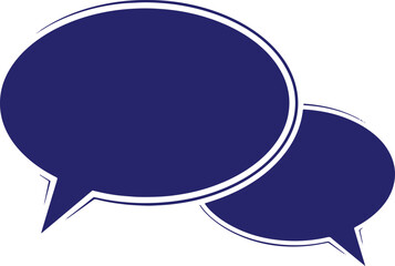 Speech bubble icon vector illustration, communication and discussion concept