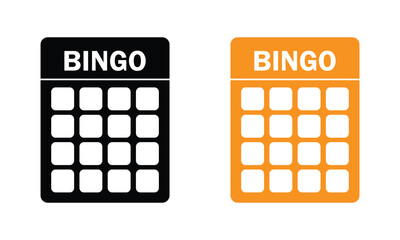 Bingo board icon. Lottery tickets sign. Lotto bingo cards symbol. flat style. Vector illustration. EPS 10 .