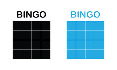 Bingo board icon. Lottery tickets sign. Lotto bingo cards symbol. flat style. Vector illustration. EPS 10 .